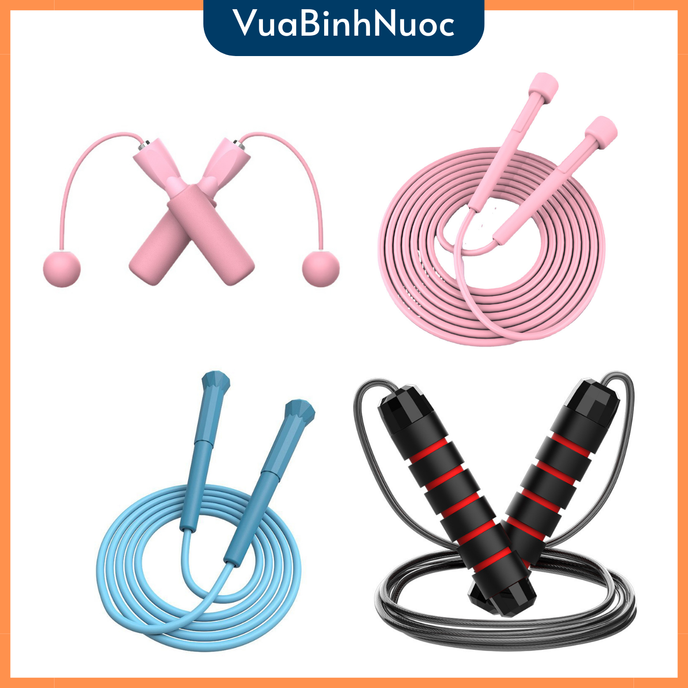 Dây nhảy tập thể dục , dây nhảy không dây, dây nhảy các loại - vuabinhnuoc