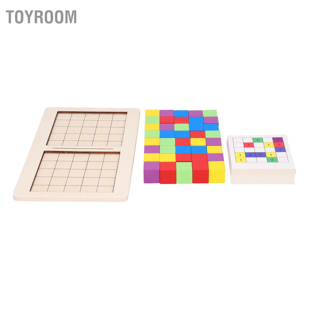 ToyRoom Khối xây dựng trẻ em xếp chồng bằng gỗ Đồ chơi giáo dục tương tác