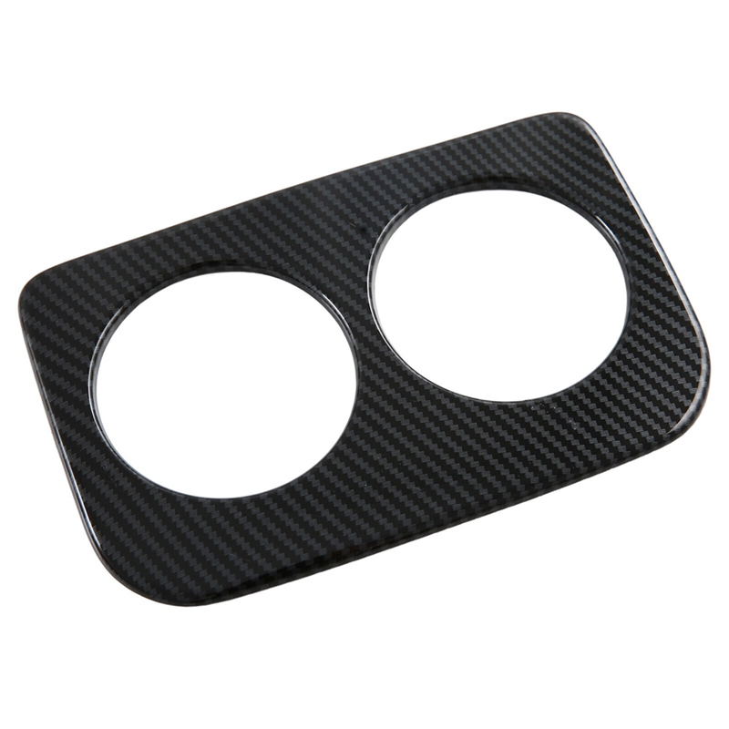 Rear Water Cup Holder Cover Trim Accessories Cup Holder Cover for Crosstrek 2023 2024 ABS Carbon Fiber