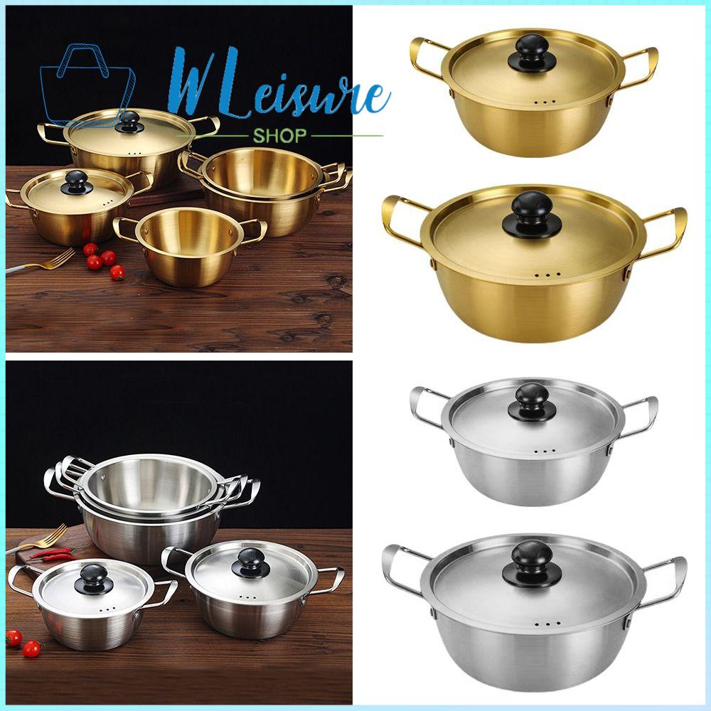 DIDI - HL mini Nồi mì ramen có nắp Thép không gỉ Lẩu  Đa chức năng Nồi súp Dụng cụ nấu ăn cắm trại