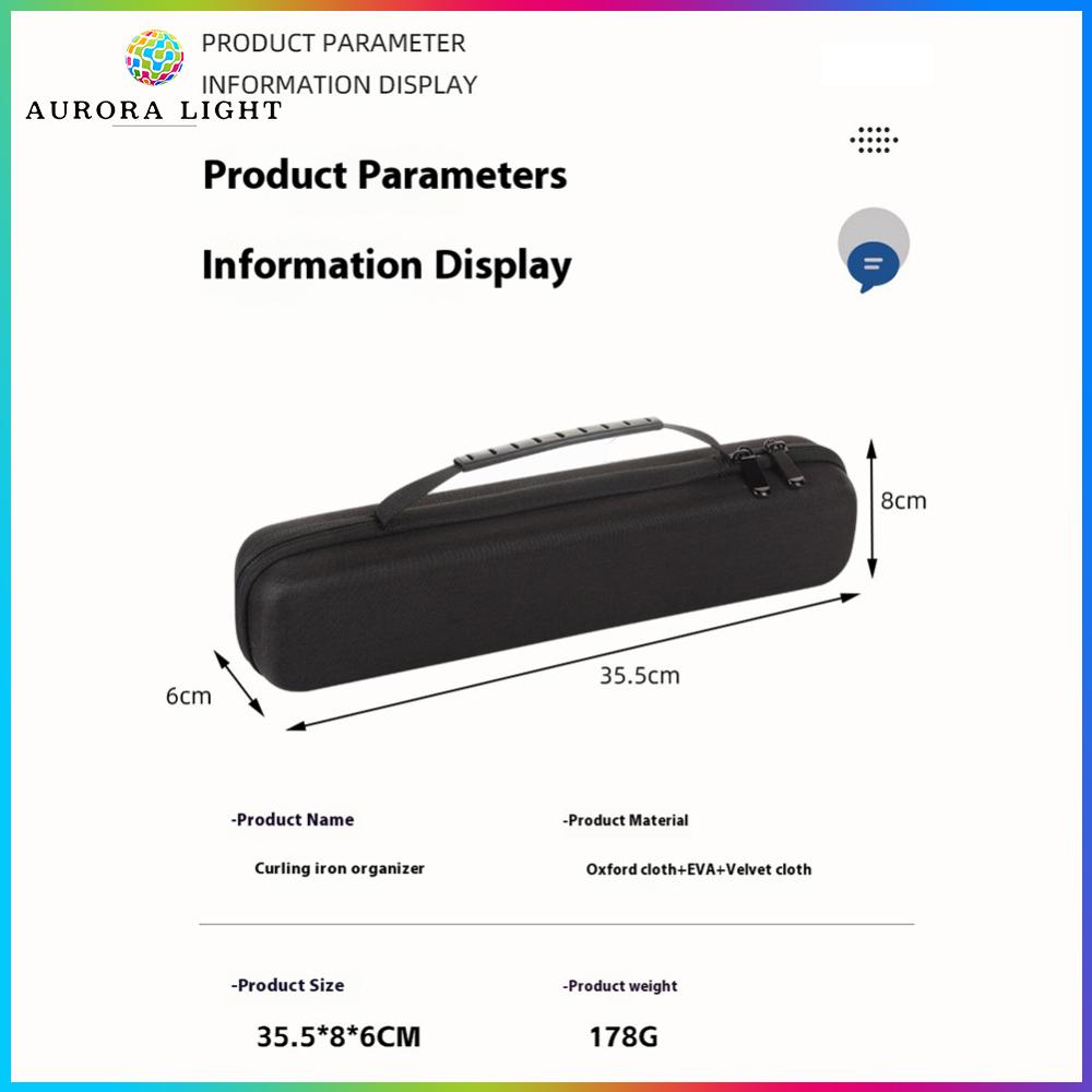 Heat-Resistant Hair Iron Storage Bag Waterproof Portable Case for Flat Irons and Curling Wands Stylish and Durable Travel Organizer
