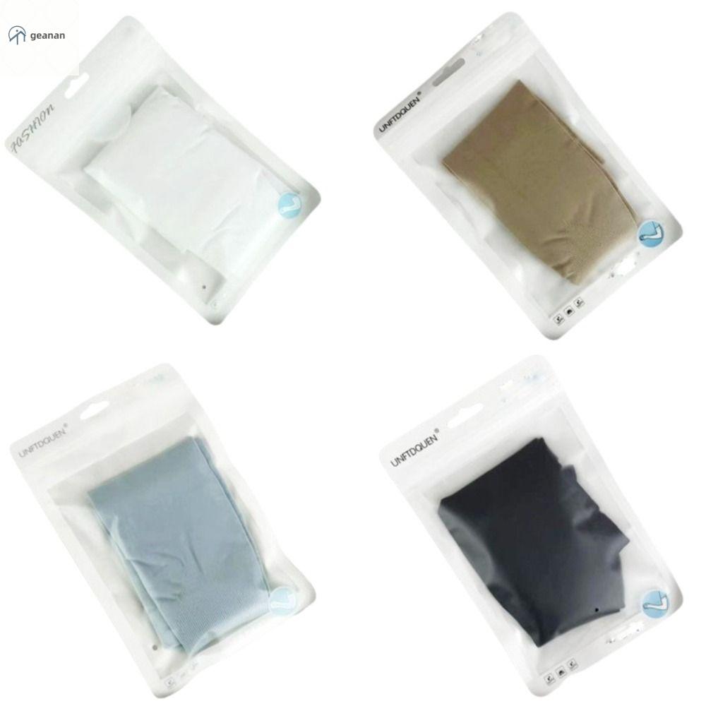 GEANAN 1 Pair Màu trơn Băng tay chống nắng Lụa băng Chống trượt Găng tay bảo vệ cánh tay lái xe Găng tay lái xe Chống tia cực tím Tay áo chống nắng mùa hè Đạp xe