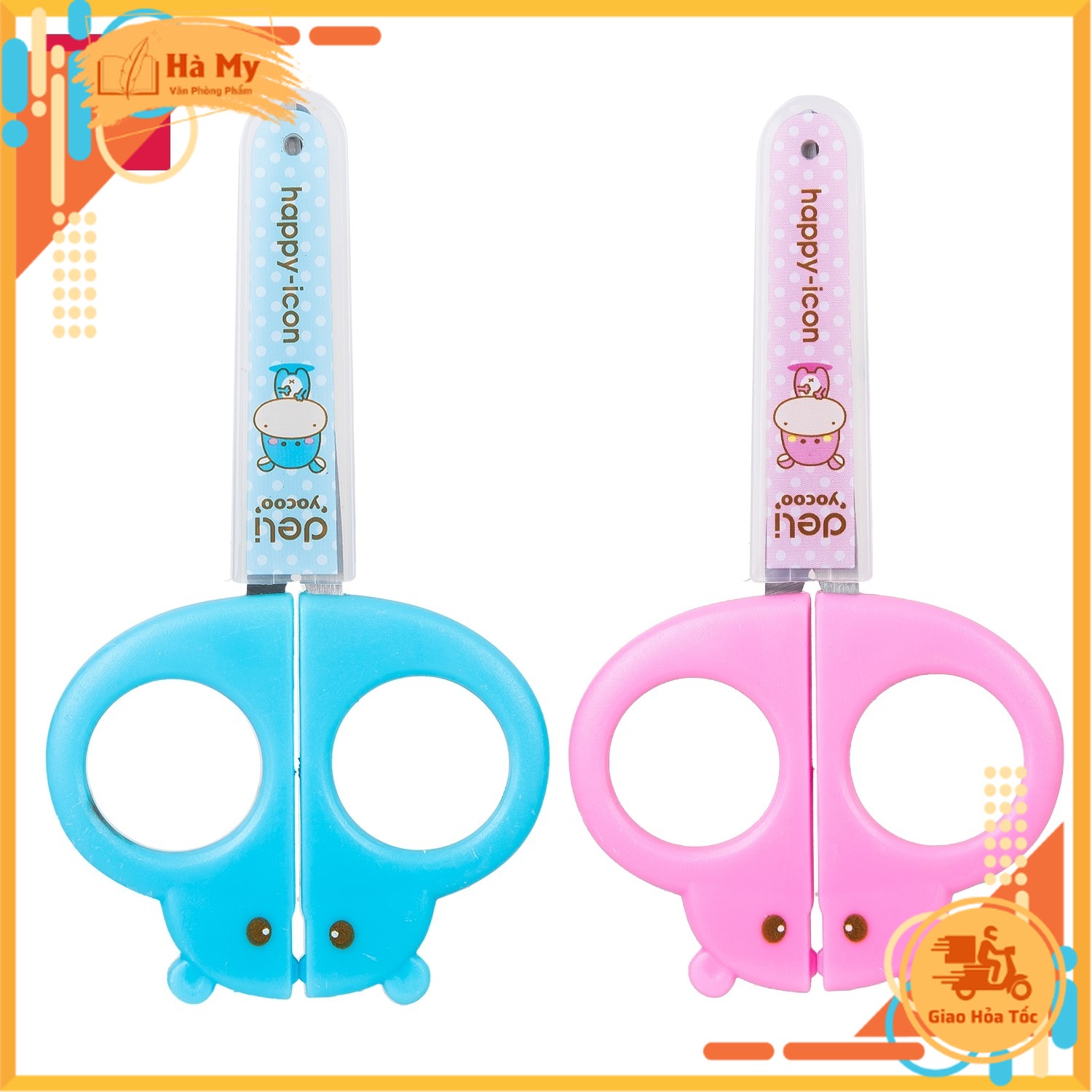 Kéo thủ công học sinh 128mm deli - e6032