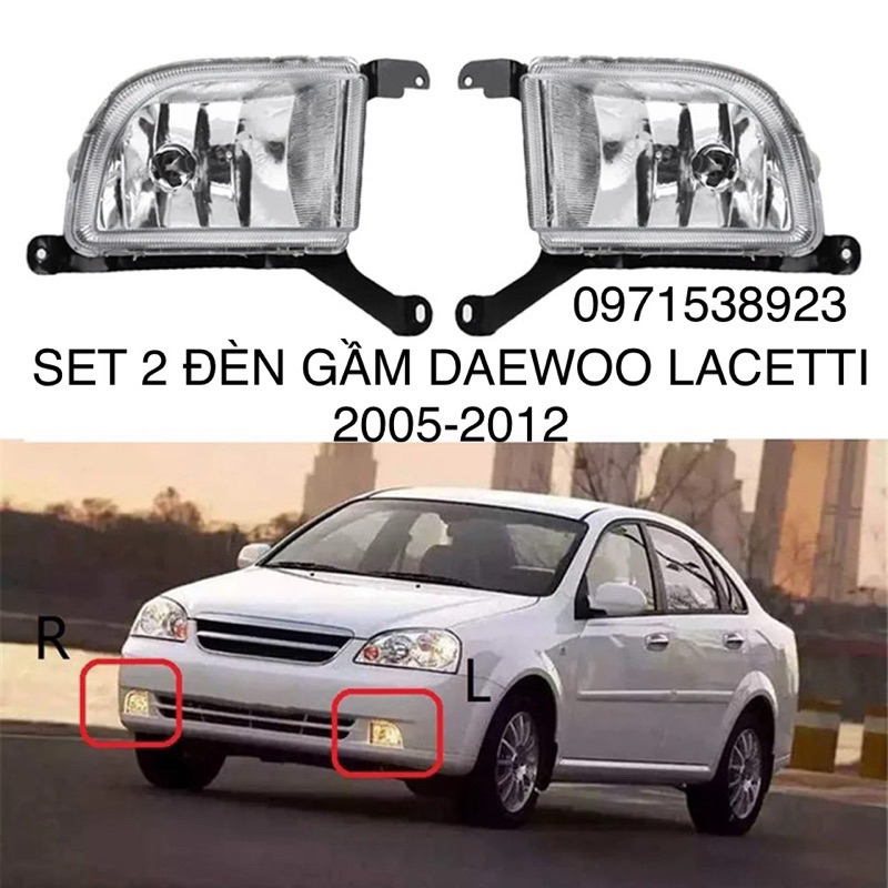 SET 2 Đèn gầm DAEWOO LACETTI 2005-2012 cao cấp