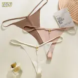 Taidu sexy liền mạch thấp-eo Quần lót dây đối với phụ nữ, vải dệt kim mềm mại với bông miếng vải hình tam giác, thiết kế thoáng khí và thoải mái