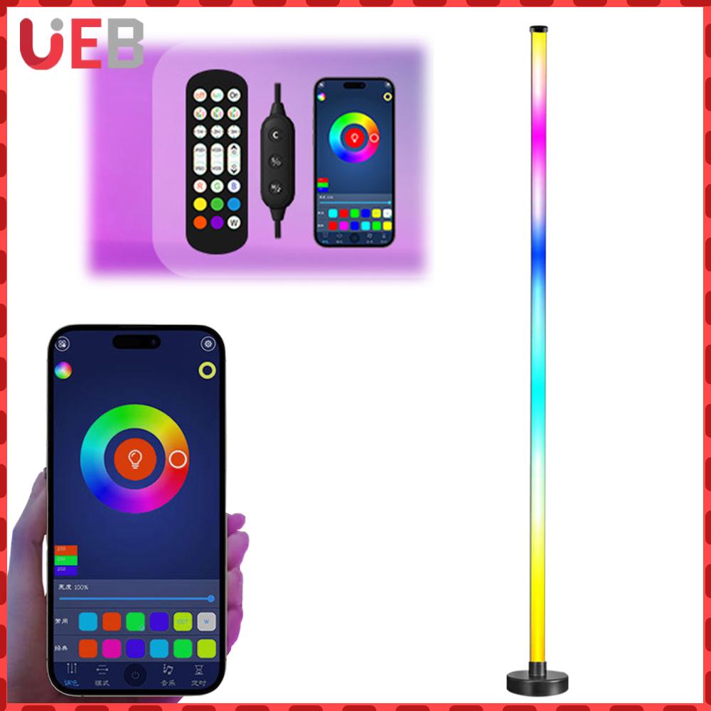 Smart RGB LED Corner Lamp Modern Mood Lighting with Music Sync for Living Room