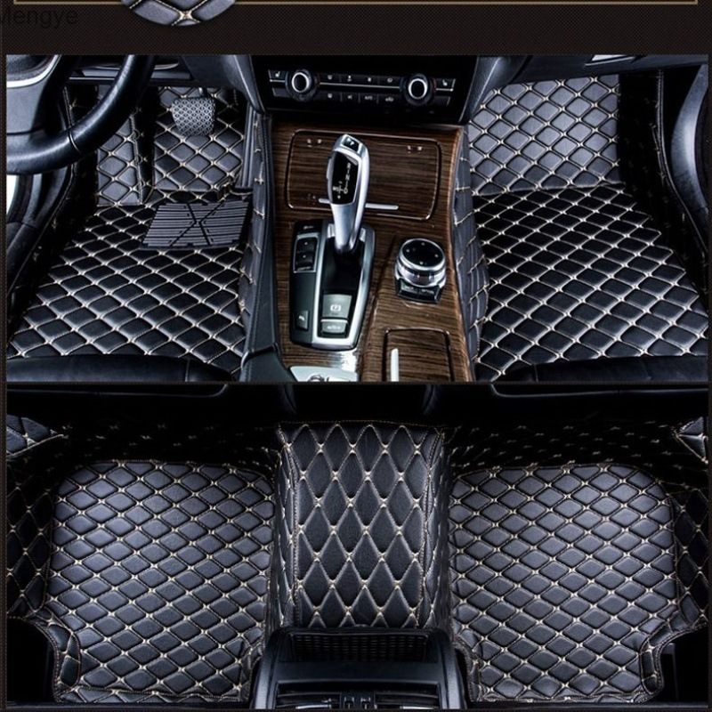 Floor mats for cars, car floor mats, fully enclosed special car size foot mats, leather floor mats, car interior carpets Mengye