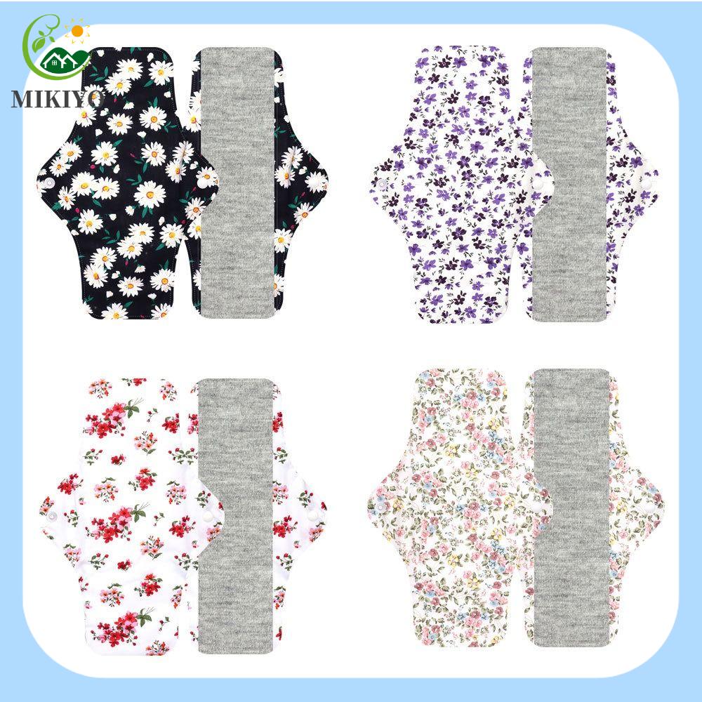 MIKIYO FASHION Có thể giặt Tã người lớn Có thể tái sử dụng Graphene Băng vệ sinh cho phụ nữ Thời trang Thoáng khí Băng vệ sinh hàng tháng dành cho phụ nữ