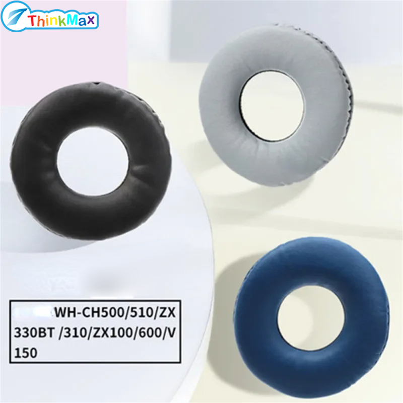 Replacement Ear Pads Cushions Soft Sponge Protein Leather Headsets Earpads Compatible For WH-CH500 Headset ราคา 40 บาท*ส่งฟรี