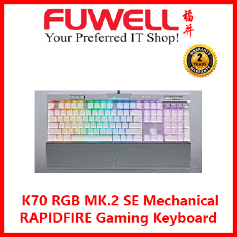 CORSAIR K70 RGB MK.2 SE RAPIDFIRE Mechanical Gaming Keyboard - Cherry MX Speed RGB Singapore