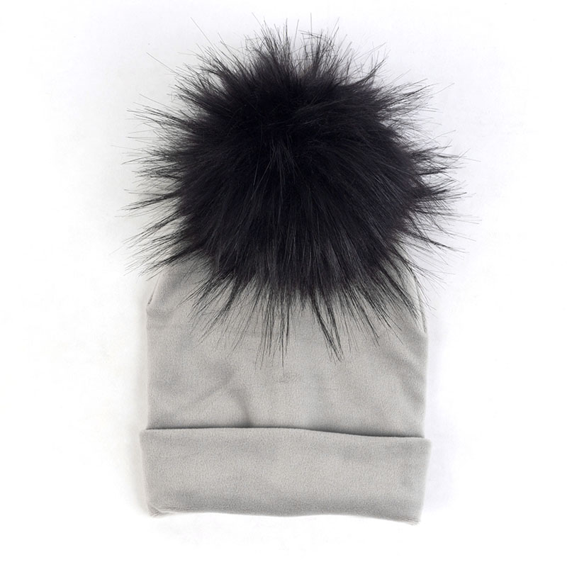 Nbhgy geebro mùa đông warme chế độ niedlichen bé mädchen jungen Samt Beanie hüte Ins solide Weichen diken flanell Babys Kinder giả pelz Pom Pom Túp lều mkjiu