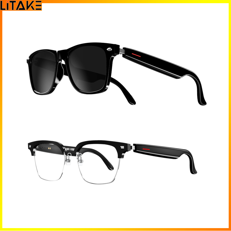 Litake Brightly E13 Smart Glasses Wireless Bluetooth-compatible 5.0 Sunglasses Outdoor Sports Hands-free Calling Music Eyeglasses ราคา 703 บาท*ส่งฟรี