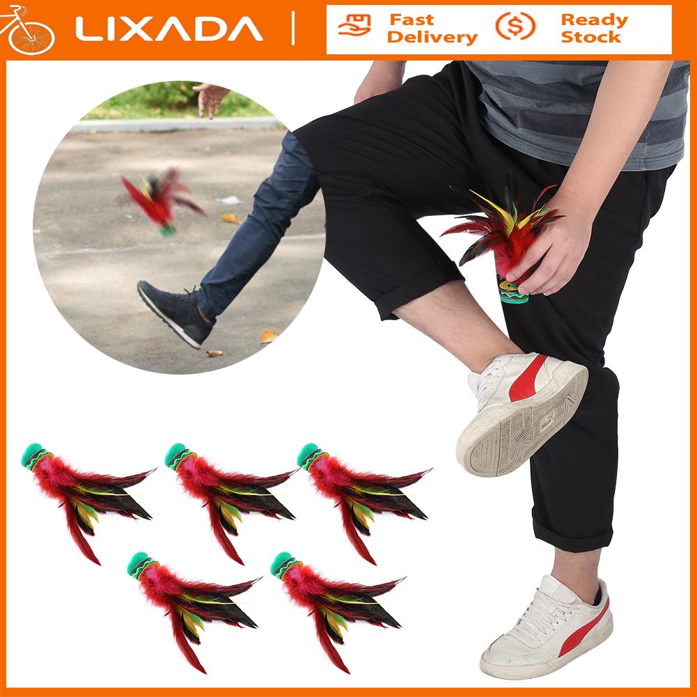 Tomvorks Đầy Màu Sắc Lông Chân Đá Cầu Đá 5Pcs trò chơi giải trí Thiết Lập đế cao su Cho Sự Ổn định Nhỏ Và Trọng Lượng Nhẹ Với Đầy Màu Sắc Lông Cho Nhóm Xây Dựng