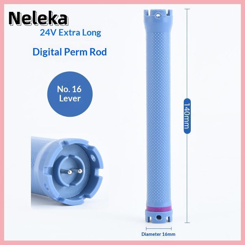 【Neleka】💖【HOT SALE】🎈🎈 140Mm 24V Kỹ Thuật Số Tóc Hot Perm Que Điện Nước Nóng Dụng Cụ uốn Thanh Con Lăn Tóc Sóng Salon Cắt Tóc Curling Xoắn Ốc Công Cụ Tạo Kiểu - 3
