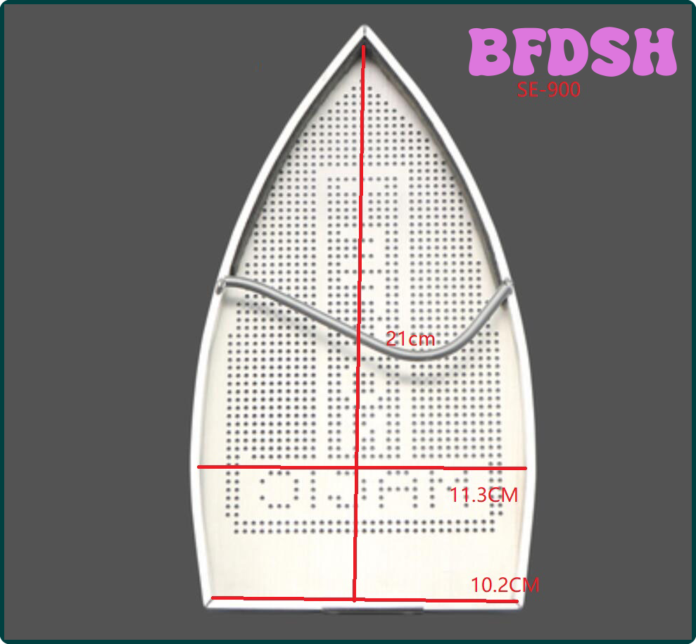 BFDSH Electric Iron Parts Aluminum Iron Shoe SE-900 21X11.3cm ERJAR