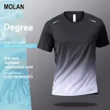 MOLAN Áo phông nam nam ngắn tay thể thao cổ tròn thường ngày dáng rộng thiết kế màu sáng Tối Thời Trang Tuổi Teen