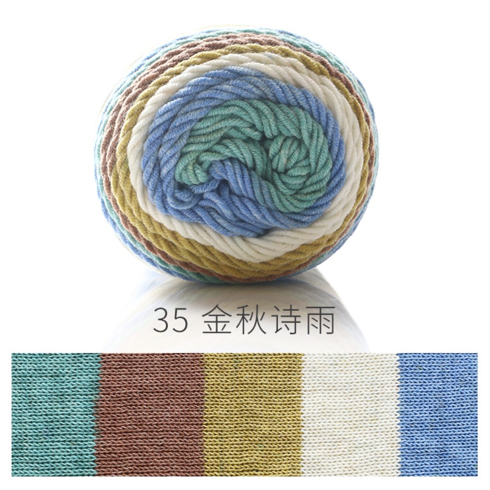 🇸🇬100g 5ply Yarn Handwoven Cotton Soft Crochet Thick Yarn For Hand Knitting Warm Sweater Scarf Hat Pillow Case