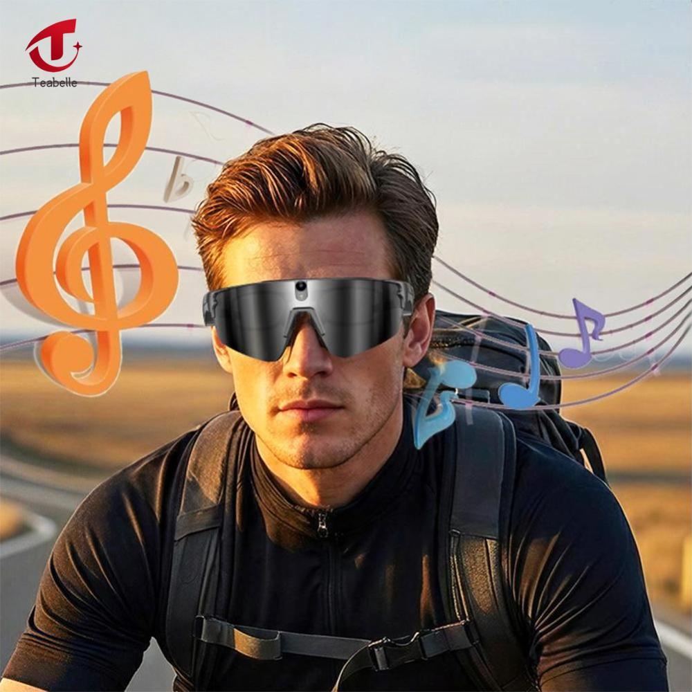 Teabelle Smart AI Glasses 8MP Camera Anti-shake Video Recording Photo Bluetooth Call For Cycling Sports Waterproof HD Goggles ราคา 2,906 บาท*ส่งฟรี