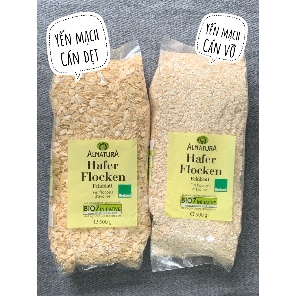 Yến Mạch Cán Dẹt Cán Vỡ Hafer Flocken 500gr, Yến Mạch Giảm Cân, Ăn Kiêng