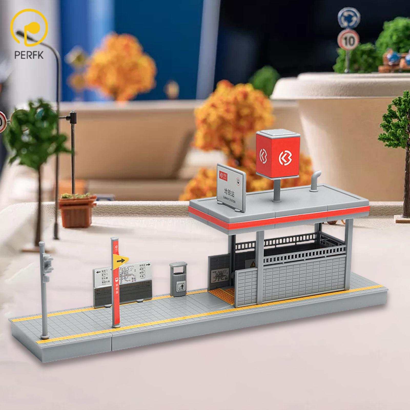 DIY 1/64 Metro Station Model Miniature Building Model for Diorama Decoration ราคา 2,943 บาท*ส่งฟรี