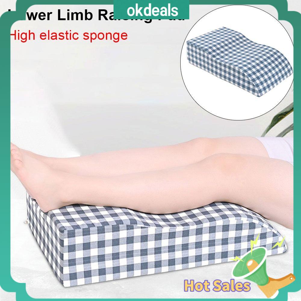 OKDEALS 1Pcs Bọt biển Đệm nâng chân dưới Hình chữ S 60x35x15cm Đệm xoay Bền bỉ Độ co giãn cao Đệm vị trí