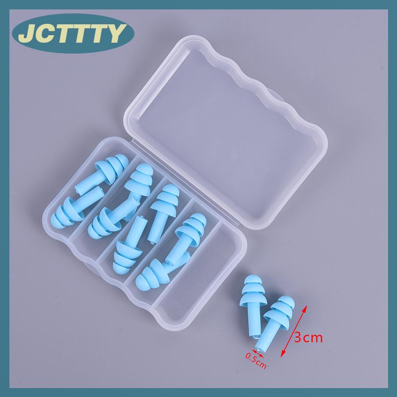 JCTTTY 5 cặp Silicone cắm tai Ngủ Nút tai giảm tiếng ồn bơi nút tai
