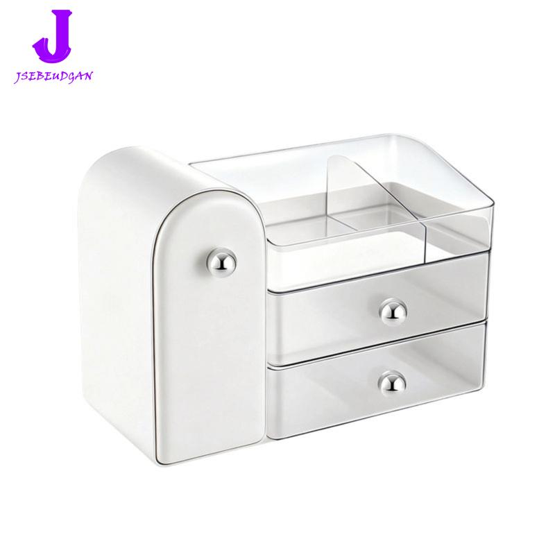 【Huang Li Electronics】Makeup Organizer with Vanity Brush Holder, Large Skincare Organizers and Bathroom Countertop Storage Space ราคา 1,292 บาท*ส่งฟรี