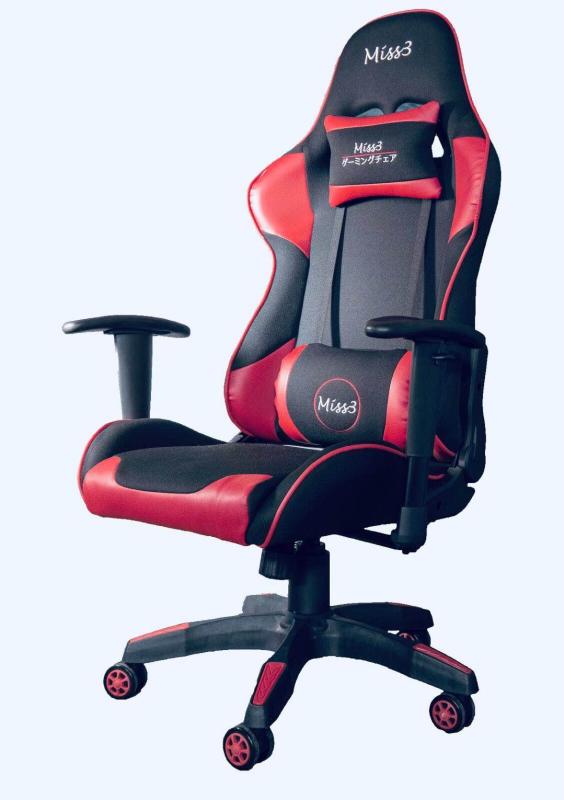 1 Year Warranty / Free Installation - Miss3 Proffesional Gaming Chair GC07 - Cotton with Leather , 180 degree lean back function Singapore