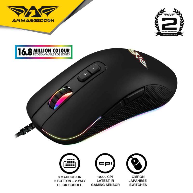 Armaggeddon Falcon III RGB Gaming Mouse 10000 CPI