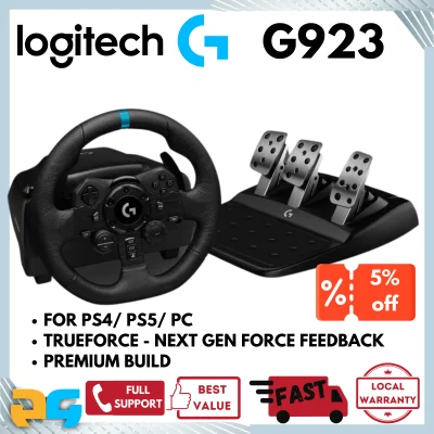 Logitech G923 Gaming Wheel for PC Playstation PS4 PS5