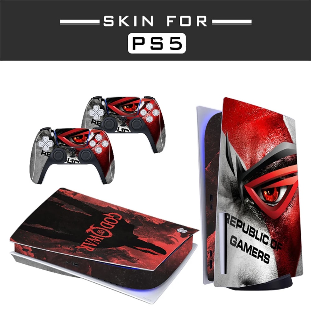 【Sell-Well】 For Ps5 Standard Disc Edition Skin Sticker Decal Cover For 5 Console Controllers Ps5 Skin Sticker Vinyl
