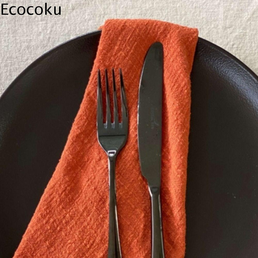 ECOCOKU Retro Gạc Tiệc Bữa ăn tối Nhà Bếp Đám cưới Bảng Trang Trí Đảng Cung Cấp Thiết kế Mat Trà Khăn Khăn ăn