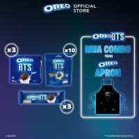 [Bao gồm tạp dề] Combo 16 Bánh OREO BTS Bánh Quy Sôcôla Vị Vani & Bánh Quy Mini Vị Vani