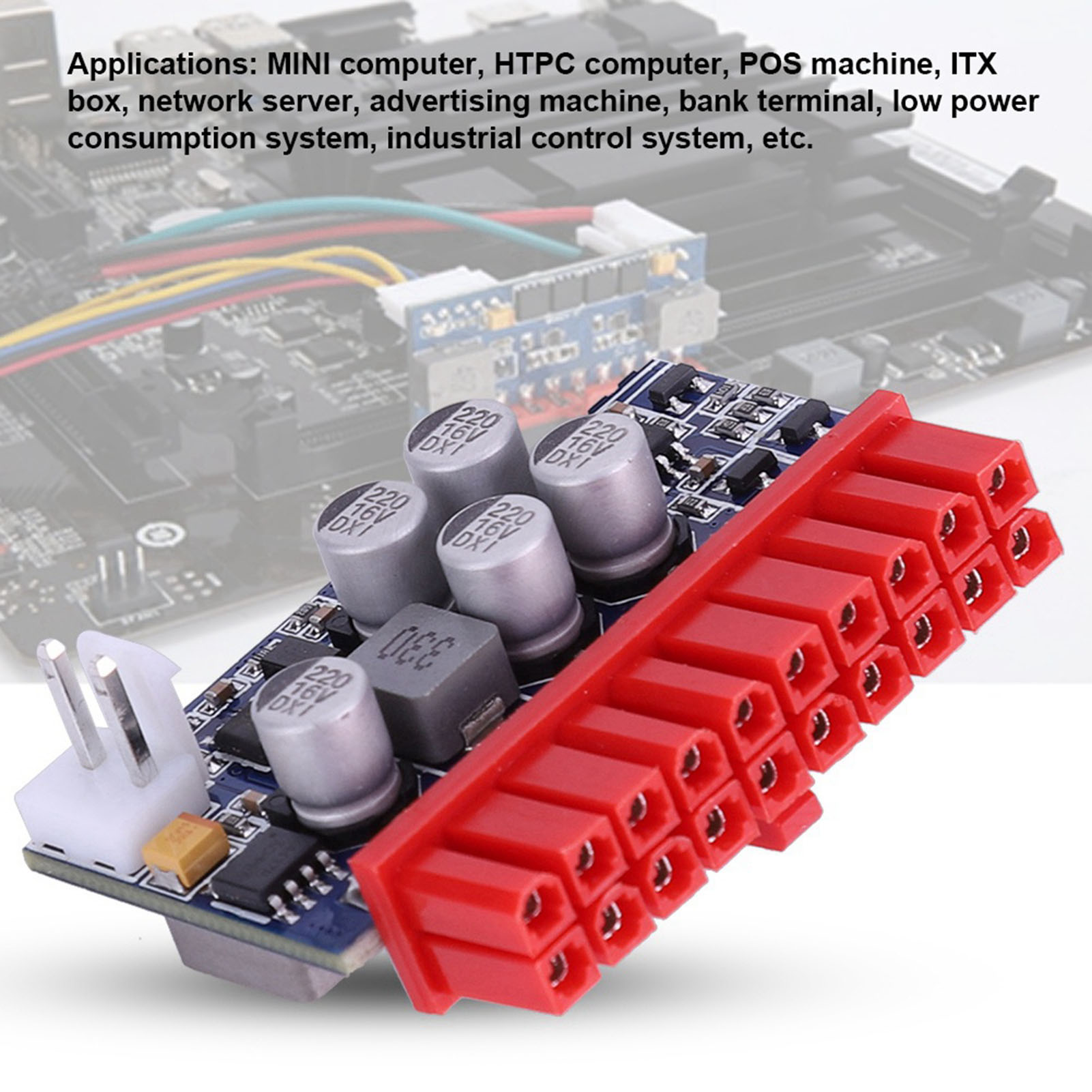 Garosa Nguồn DC-ATX Cung Cấp DC Đế Giữ Nhiệt Cao Công Tắc ATX PSU 20 Chân Bền Thiết Kế Nhỏ Gọn Cho Mini Itx Cho 1U Case Giá 421,000 Đồng*Miễn phí vận chuyển
