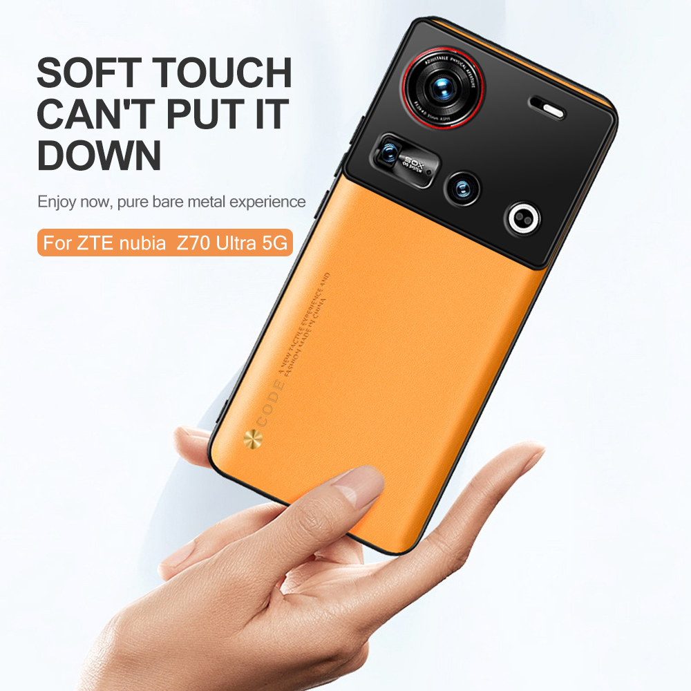 Luxury PU Leather Case For Nubia Z70 Ultra Back Cover Silicone Full Protection Phone Case For NubiaZ70 Ultra 5G Z60Ultra Coque