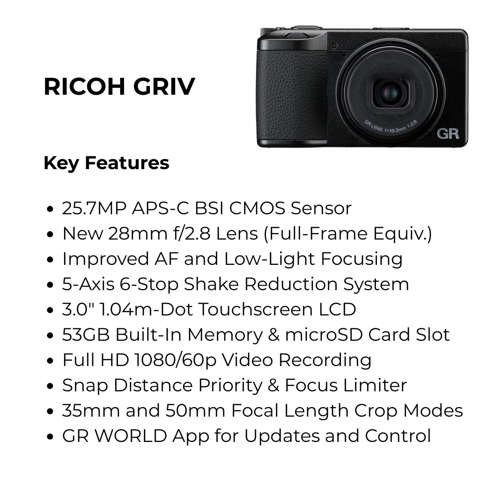 RICOH DIGITAL CAMERA GRIV GR IV / HDF / MONOCHROME  PREMIUM