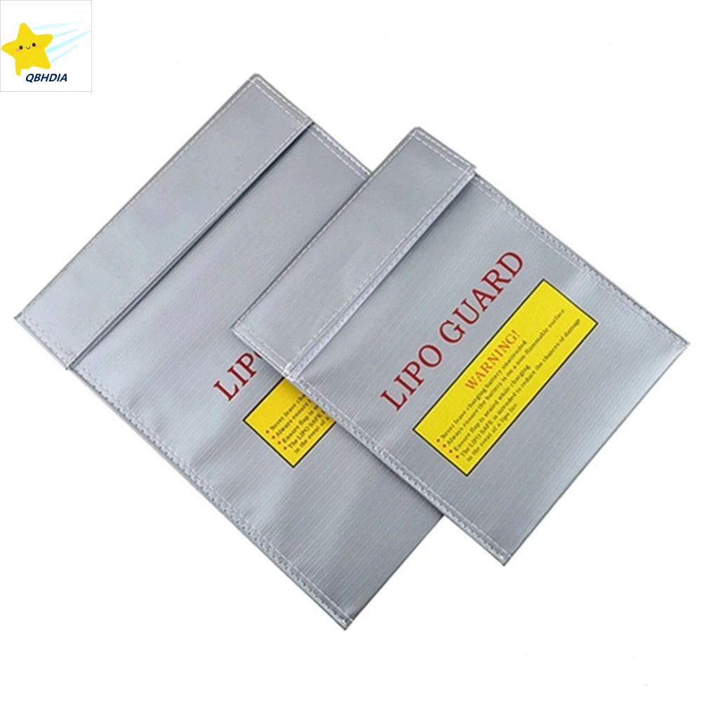 QBHDIA 18x23cm Hai kích thước Pin Li-Po Bảo vệ pin Lipo RC Lipo Không thấm nước Túi an toàn Pin Túi sạc Túi đựng pin Túi bảo vệ chống cháy