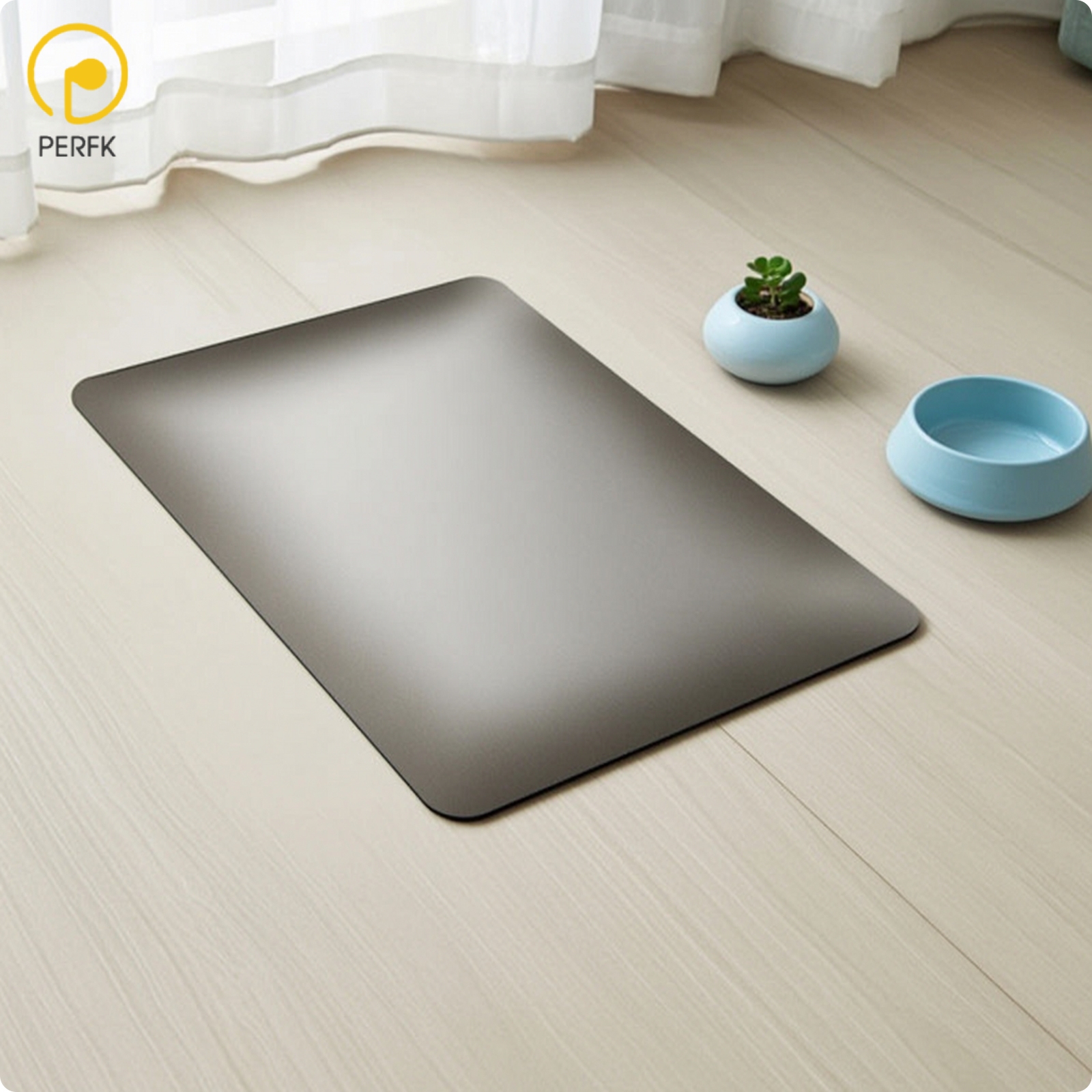 Perfk Cool to the Touch Pet Cooling Plate Metal-Like Aluminum Cooling Pad Long-Lasting Lightweight for Rabbits, Summer ราคา 6,004 บาท*ส่งฟรี