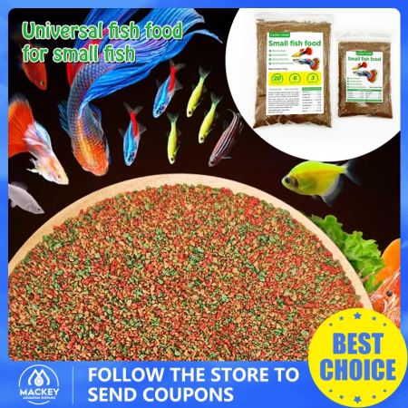 Tropical freshwater fish food for betta, guppy, and zebrafish