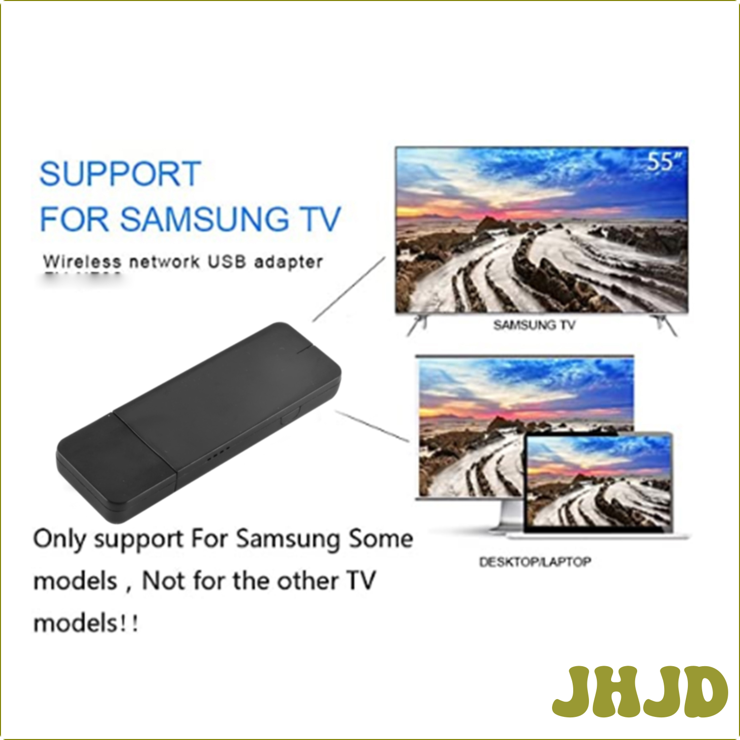 [JJJD] Bộ chuyển đổi USB Cho Tivi Samsung Thông Minh Samsung Wis12abgnx Wis09abgn 5G 300Mbps Bộ điều