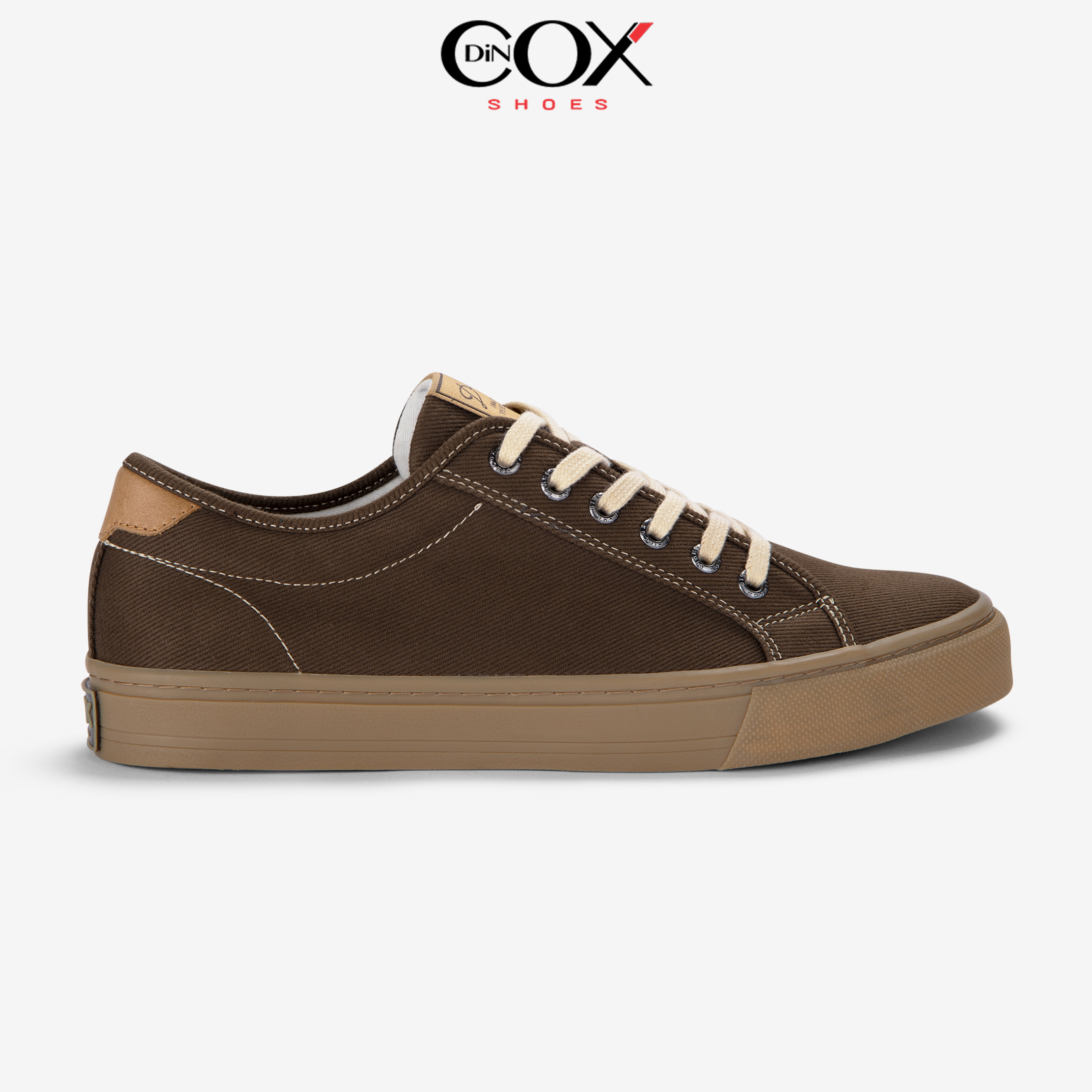 Giày Sneaker Vải Canvas Nam Nữ E12 Kakao Dincox Chính Hãng