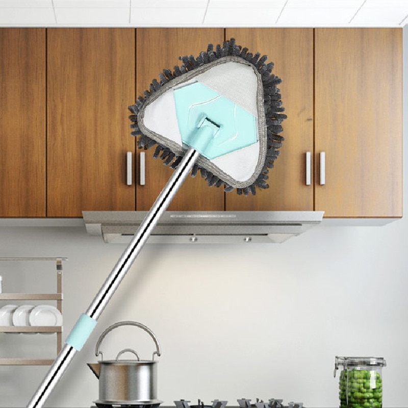 Lau phủi bụi dài cho rửa sàn nhà bếp nhà giúp lau kính cửa sổ phụ kiện gia đình Whisk Trần ma thuật 