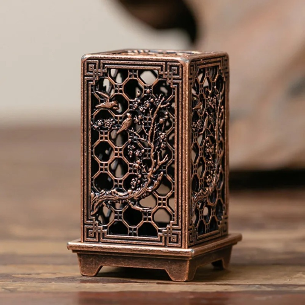 【COD&Fast Delivery】 Burners Accessories Square Vertical Incense Burner Home Incense Burner Decoration Incense Burning Tools Vertical Incense Chinese Style Small Xiangyun Incense Holder