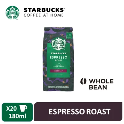 Starbucks Espresso Roast – Dark Roast Whole Bean Coffee 200g [Expiry Aug 2022]