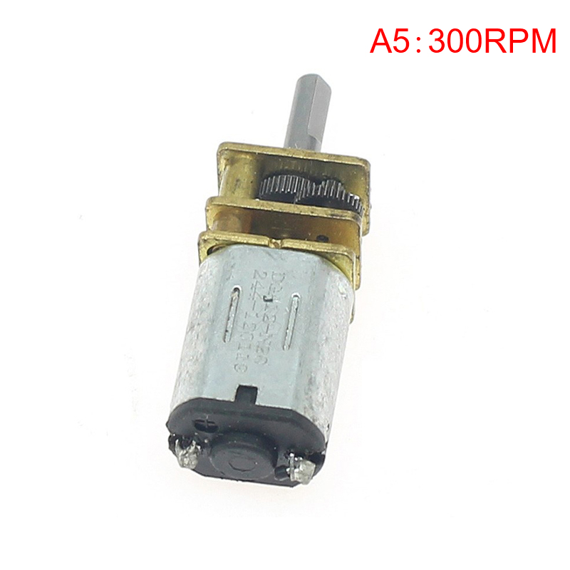 waqajh Micro N20 Bánh Động Cơ Tốc Độ Chậm Kim Loại Hộp Số Giảm Tốc Động Cơ Điện Tự Làm Đồ Chơi - 5