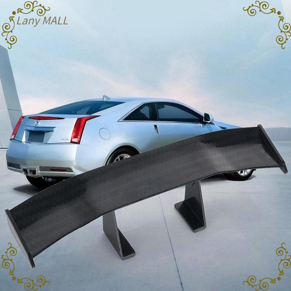LANY MALL  bức Cài đặt chất kết dính ABS Spoiler nhỏ Sợi carbon Cánh thân sau Trang trí đuôi xe