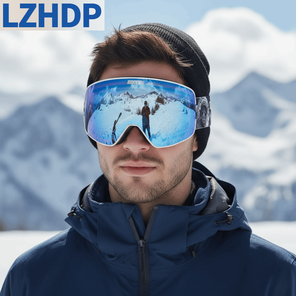 LZHDP Bảo vệ UV400 Kính trượt tuyết Chống sương mù Hai lớp Kính chống tuyết Chống bụi Thấu kính hình trụ Trượt tuyết Giá 700,170 Đồng*Miễn phí vận chuyển