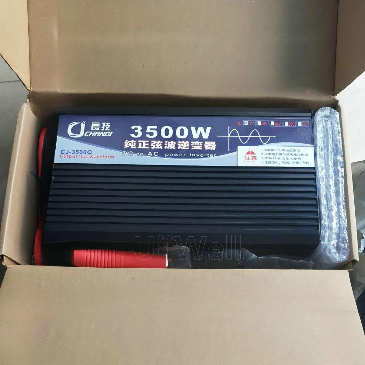 Cj3500W Pure Sine Inverter W Power Converter Dc 12V to Ac 220V 50Hz Can Be Used with All Electrical Appliances. Guaranteed Full Power 12 Pure Sine Wave Inverter Inverter Electrical Transformer ราคา 2,099 บาท*ส่งฟรี