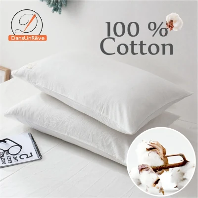 Dansunreve 1pc Pilowcase washed Cotton INS Online Style Soft Cozy Pillow Case for Sleeping Pillowcases Simple 48*74CM Size