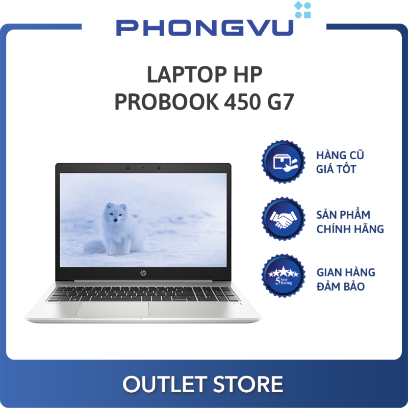 Laptop HP ProBook 450 G7-9GQ32PA (i7-10510U) (Bạc) - Laptop cũ